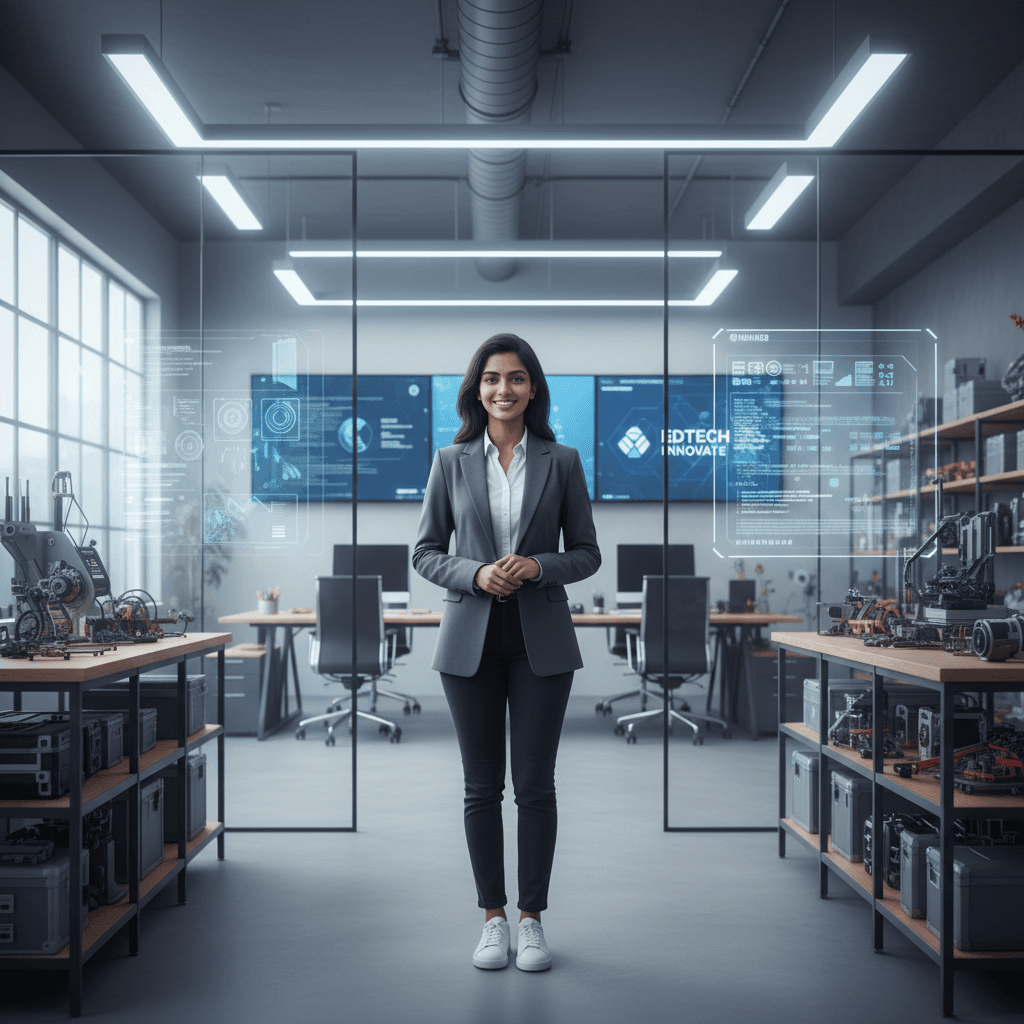 Entrepreneur planning business growth